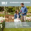 Gartenbank Teak Sitzbank 120cm mit Motiv Herz Produktbild-Vorschau 6