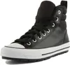 A single black high-top sneaker is shown against a white background. Produktbild-Vorschau