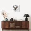 Wanduhr - Quadrat - Glasuhr - Surrealismus Hirsch Boho - Produktbild-Vorschau 7