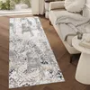 Tapiso Läufer CRYSTAL Modern Gold Grau Wohnzimmer  70 x 180 Produktbild-Vorschau 1