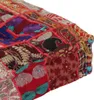 vidaXL Pouf Patchwork Square Bavlna Ručná výroba 50 × 50 × Náhľad obrázku produktu 1