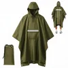 Uni wasserdichter Regenponcho, Regenumhang mit Produktbild-Vorschau 1