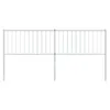 vidaXL Kopfteil Metall Weiß 180 cm -  Kopf- & Fußenden Produktbild-Vorschau 4