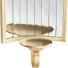 BELIANI Wand Kerzenhalter Gold aus Eisen mit Spiegel Modern Produktbild-Vorschau 7