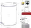 5-liter-treteimer aus grauem material Kela line 23700 Produktbild-Vorschau 3