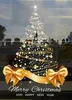 GKA XL Fensterbild goldener Weihnachtsbaum mit Sternen und Produktbild-Vorschau 1