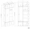 Skříň HAGA II 1SZ1W BÍLÁ Skříň + věšák + lavice do předsíně Náhled obrázku produktu 5