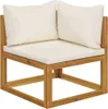 set di divani a 2 pezzi con cuscini bianco crema in legno Anteprima dell’immagine prodotto 6