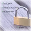 com-four® 4x Vorhängeschloss aus Messing - Produktbild-Vorschau 3