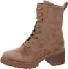 A single beige lace-up boot is shown against a white background. Produktbild-Vorschau