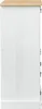 vidaXL Armoire à vin blanche 97 x 45 x 114 cm Bois de pin Voir les images du produit 5