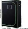 VEVOR pěstební stan, 120x60x180 cm, pěstební box 600D Náhled obrázku produktu 8