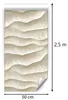 Selbstklebende Tapete Möbelfolie Wellenoptik Beige Creme 3D Produktbild-Vorschau 4