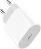 A white USB-C power adapter with European-style prongs and a USB-C port. Produktbild-Vorschau