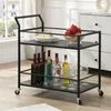Chariot de service FineBuy en métal noir 79 x 45 x 83 cm Voir les images du produit 1