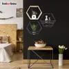 KOTARBAU® Hexagon Wandregal Natural 14x47x41 cm Hexagon Produktbild-Vorschau 6