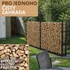 Kovový stojan na dřevo ke krbům 223cm x 25cm x 115cm Náhled obrázku produktu 6