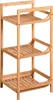 A three-tiered bamboo shelf unit against a white background. Náhled obrázku produktu