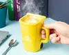 Gelber Müllbecher - Abfallbehälter Produktbild-Vorschau 3