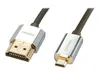 Lindy CROMO Slim vysokorychlostní kabel HDMI s Ethernetem - Náhled obrázku produktu 2