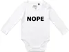 Huuraa Baby Body Nope Schriftzug 74 White  Baumwolle Produktbild-Vorschau 1