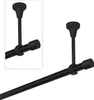 A black curtain rod mounted to a ceiling. Podgląd zdjęcia produktu