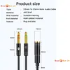 SSF24 Splitter Audio Kabel Y Adapter Headset 3.5mm Klinke Produktbild-Vorschau 2