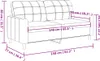vidaXL 2-Sitzer-Sofa Hellgrau 140 cm Stoff Produktbild-Vorschau 8