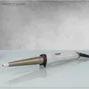 A conical curling iron is displayed on a reflective surface against a textured gray background. Anteprima dell’immagine prodotto