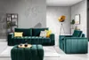 Sofagarnitur 3+1 Sitzer Hocker Garnituren Samt Stoff 3tlg Produktbild-Vorschau 5