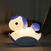 Süsses Nachtlicht Einhorn Wippe – Blau – USB aufladbar, Produktbild-Vorschau 4
