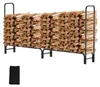 Peviasot Kaminholzregal mit Abdeckhaube, 244 × 34,5 × 124 Produktbild-Vorschau 10