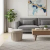 Relaxdays Pouf in velluto, pouf con vano portaoggetti, Anteprima dell’immagine prodotto 2