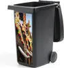 MuchoWow® Mülltonnenaufkleber Elefantenparade 38x80 cm - Produktbild-Vorschau 1