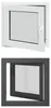vidaXL Fenêtre de cave RISOR 50 x 50 cm PVC et verre, Voir les images du produit 1