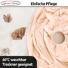 Fleece Kuscheldecke 220x240 cm Flauschiges Polyester Beige Produktbild-Vorschau 2