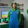 Onesie Kigurumi pigiama Super Mario Luigi costume Anteprima dell’immagine prodotto 4
