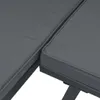 2-tlg. Garten-Sofagarnitur mit Kissen Schwarz Aluminium Produktbild-Vorschau 4