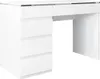 A white desk with drawers against a white background. Produktbild-Vorschau