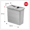 Hailo Inneneimer 1102449 mit Deckel 12 L 320x156x295 mm 2 Produktbild-Vorschau 9