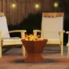 vidaXL Focolare marrone 50 x 50 x 40 cm Acciaio resistente Anteprima dell’immagine prodotto 4