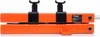 A close-up, side view of an orange motorcycle lift. Náhled obrázku produktu