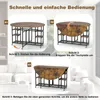 COSTWAY 3-delige eethoekset, inklapbare eettafel met 2 Productafbeelding-voorbeeld 6