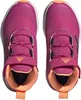 A top-down view of a pair of pink Adidas children's shoes. Podgląd zdjęcia produktu