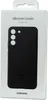 The image shows the retail packaging of a black Samsung silicone phone case for a Galaxy S22+. Náhľad obrázku produktu