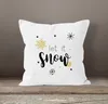 Kissenbezug Weihnachten Winter Let it snow Spruch Schnee Produktbild-Vorschau 2