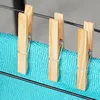 Vilde | Mollette per abiti - In bambù - 100 pezzi - 7 cm - Anteprima dell’immagine prodotto 6