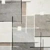 Moderný koberec s geometrickým vzorom - béžová, sivá a Náhľad obrázku produktu 3