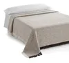 Tagesdecke 300x260 cm, 80% Baumwolle, 20% Polyester, ecru/braun Produktbild-Vorschau