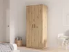 Kleiderschrank NIKO NIKS80 Schrank 82x185xx53 cm 2 Türiger Produktbild-Vorschau 3